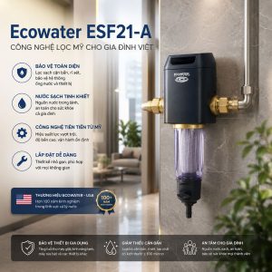 Ecowater ESF21-A - Công nghệ lọc Mỹ cho gia đình Việt
