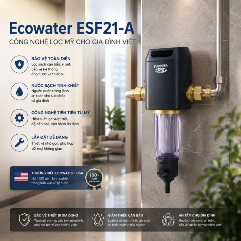 Lọc tổng đầu nguồn Ecowater ESF21-A