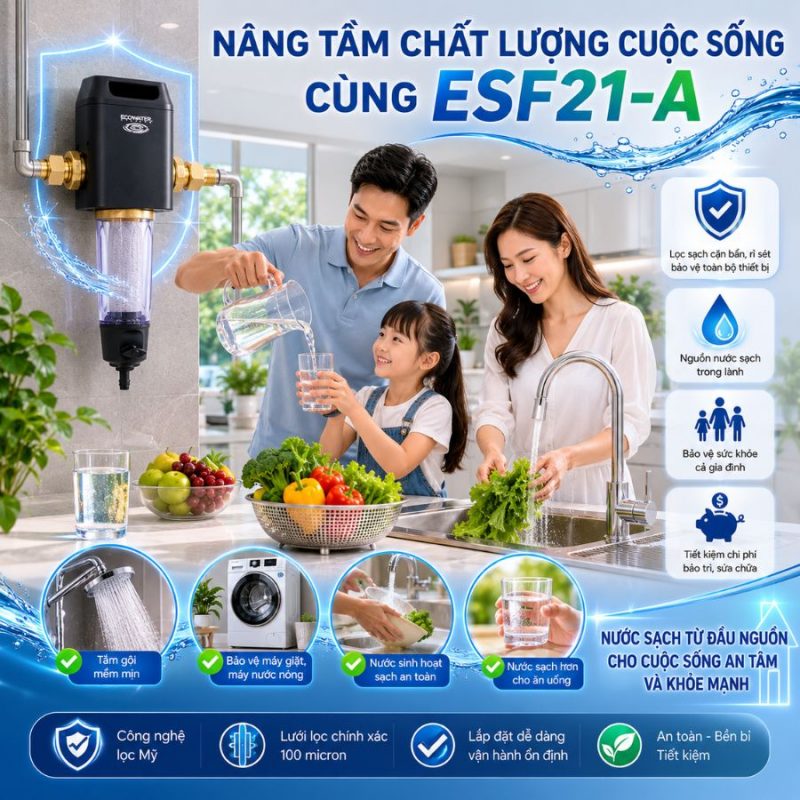 Lọc tổng đầu nguồn Ecowater ESF21-A