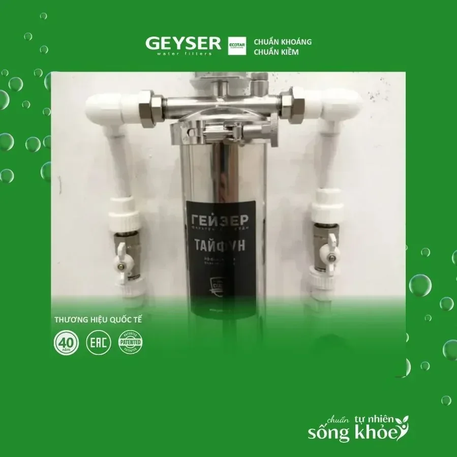 Hệ Geyser Ecotar thực tế cho nhà phố Hà Nội cần đủ lưu lượng và xử lý cặn vôi