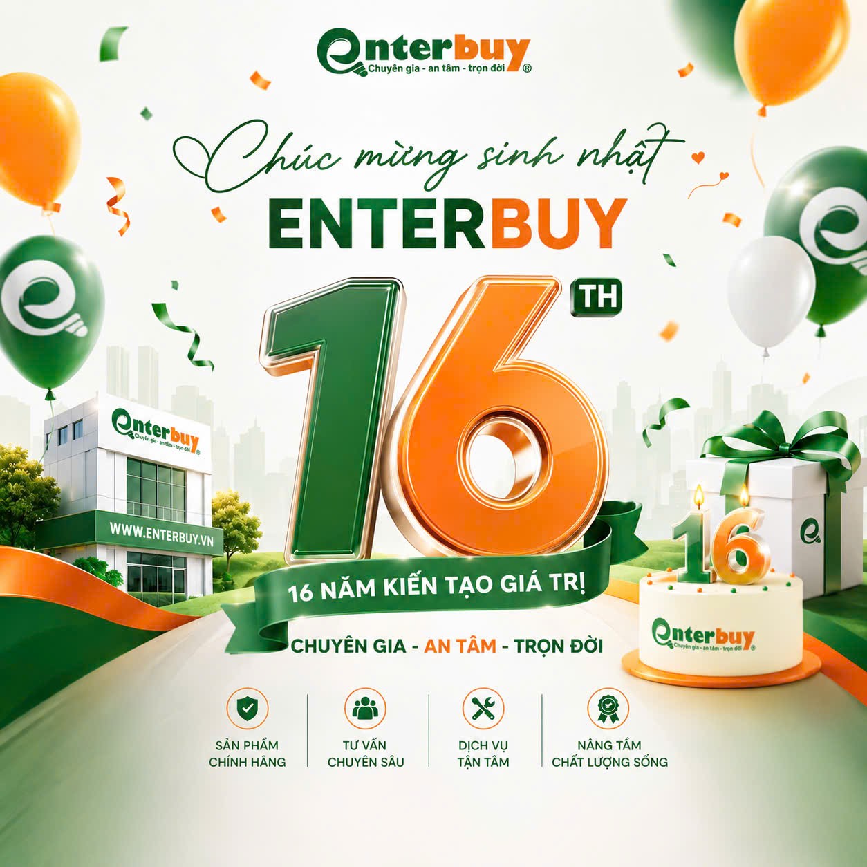 Hành trình 16 năm Enterbuy – Kiến tạo niềm tin từ chuyên môn