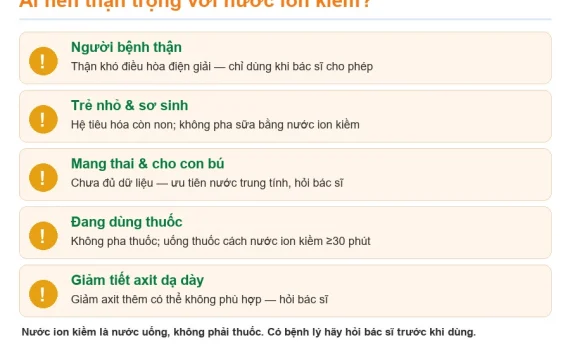 Tác hại của nước ion kiềm? Ai không nên uống – và cách dùng an toàn